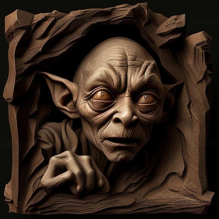 3D model Lord of the Rings Gollum game (STL)